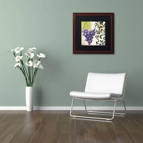 Trademark Fine Art "Les Fruits Jardin II" Canvas Art by Color Bakery Black Matte, Wood Frame