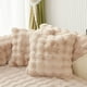 thumbnail image 3 of Cojín de sofá de peluche de conejo, cojín de felpa grueso de invierno, funda de sofá de cuero antideslizante, toalla de tela, 3 of 5