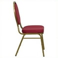 thumbnail image 4 of Flash Furniture HERCULES Series Teardrop Back Stacking Banquet Chair in Burgundy Patterned Fabric - Gold Frame, 4 of 13