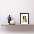 thumbnail image 2 of Border Collie Dog in Field Modern Colour Pencil Portrait Illustration Artwork Framed Wall Art Print 9X7 Inch, 2 of 5
