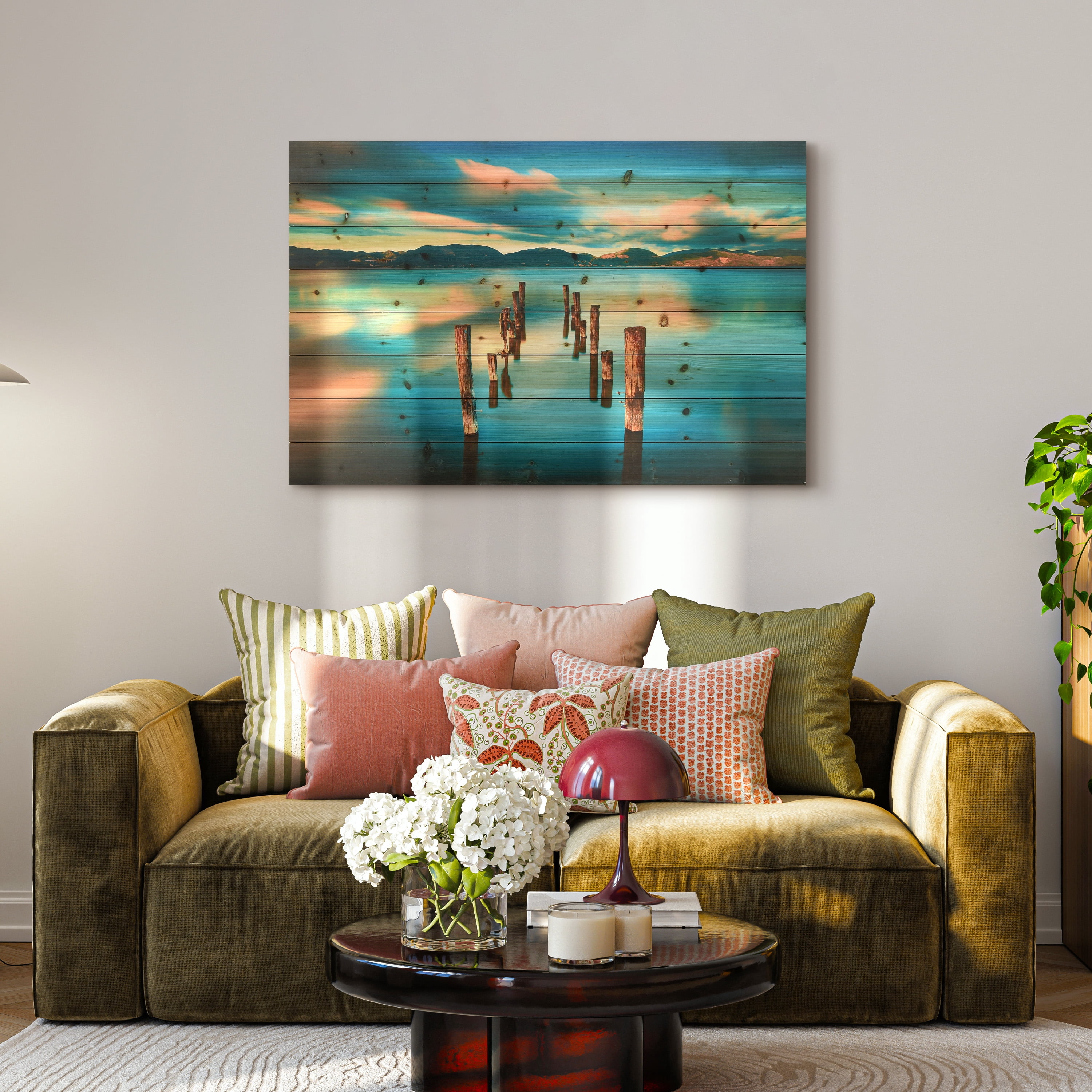 Empire Art Direct Evening Light Print on Solid Wood Wall Art, 30" x 45", Ready to Hang