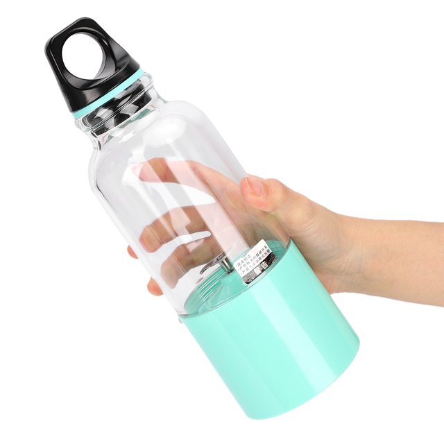 Vaso Exprimidor, Azul, Botella Exprimidora Roja, Cocina Doméstica Eléctrica De PC De Grado Alimenticio Para Uso En Viajes Para Deportes Mgaxyff Azul 500ML