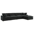 thumbnail image 2 of Modway Commix 5 Piece Down Filled Overstuffed Sectional Sofa Set in Black, 2 of 10
