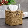 thumbnail image 5 of LQCrafK Tissue Box Square Tissue Holder Seagrass Tissue Box Cover Woven Tissue Box Holder Decorative Tissue Cover for Bathroom Tissue Box Cover Cube for Home Office Table Counter, 5 of 7