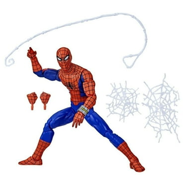 Marvel Legends Series Spider-Man 60th Anniversary Japanese Spider-Man 6-Inch Action Figures, 6 Accessories