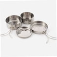 thumbnail image 4 of SHINYPASING Pot de Camping en Acier Inoxydable 1 Ensemble pour Cuisine Extérieure et Randonnées 15.3x15.3 Po, 4 of 8