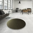 thumbnail image 4 of Ahgly Company Machine Washable Indoor Square Transitional Night Black Area Rugs, 8' Square, 4 of 7
