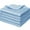 Blue, variant on 5 Pack Glass Cleaning Cloths,Bexikou Microfiber Cloths for Glass,Quickly Clean Windows, Mirrors, Glasses, Cars Screen, Camera, Blue
