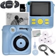 thumbnail image 1 of Ultimaxx Essential Instant Print Camera for Kids Bundle (Blue) - Includes: 32GB microSD Card, High-Speed Memory Card Reader & More (9pc Bundle), 1 of 8