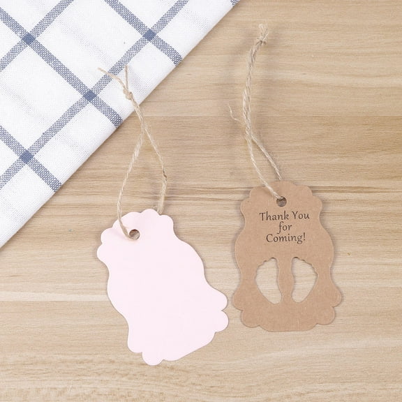 GOOHOCHY  50 Pcs Baby Shower Favor Tags Thank You Guests Bee Boy Pink