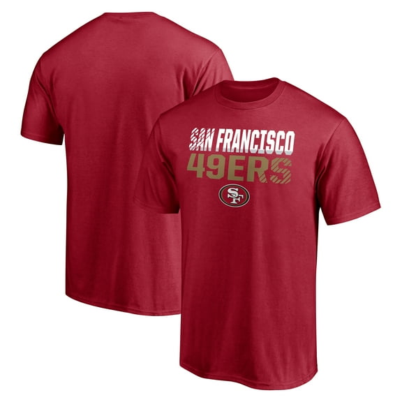 Men's Scarlet San Francisco 49ers Stripes T-Shirt