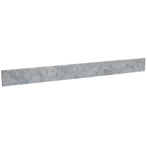 50" White Cararra Marble Backsplash
