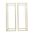 thumbnail image 3 of Modern Wedding Arch Flower Stand Set, 2PCS Metal Rectangular+1PC Arch Ballon Stand Gold, 3 of 9
