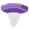 thumbnail image 1 of Francesca Heart Love Cupcake Picks Toppers - Set of 6, 1 of 1