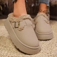 thumbnail image 6 of SBYOJLPB Women's Closed-Toe Slipper Solid Color Comfortable Soft Thick Sole Warm Casual Slippers, 6 of 8