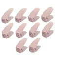 thumbnail image 4 of Organizador de ranuras para zapatos, apilador de zapatos de dos pisos, ahorrador de espacio para sandalias y zapatos planos Rosa, 4 of 9