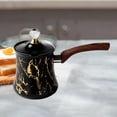 thumbnail image 4 of Cafetera turca de acero inoxidable con boquilla antiderrames para cocina casera 750 ml, 4 of 9