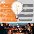 thumbnail image 2 of 50 Pack G40 LED Replacement Bulbs for Outdoor String Lights, 2 of 7