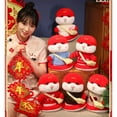 Christmas Big Sale! 2025 Year of the Snake Plush Toy Red Sweater White