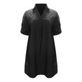 thumbnail image 1 of adviicd Robes de Club pour Femmes 2024 Robe d'Été Rayée à Manches Courtes Décontractée avec Ceinture Noire,XXXXL, 1 of 4