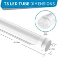 thumbnail image 3 of T8 4ft LED Light Bulbs 22W Fluorescent Tube,6500K Cool White,Frosted,25-Pack, 3 of 6