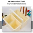 thumbnail image 5 of STRANDCHIC Paintbrush Storage Artist Brush Basins Plastic 2Set 9.5X11.5X13.5CM, 5 of 6