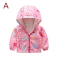 thumbnail image 2 of Odeerbi Toddler Baby Boys Girls Cartoon Pattern Cute Zipper Pocket Windproof Jacket Coat, 2 of 4