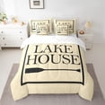 thumbnail image 2 of Homewish Vintage Paddle Bedding Comforter Set 7-Piece for Teens Boys Girls,Lake House King Bedding Sets,Lodge Cabin Ultra Soft Bed Sheets,Luxury Bedroom Decor,Reversible, 2 of 8
