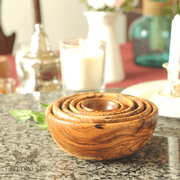 Beldi Nest Hand Carved 6 Piece Nesting Bowl Set