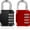 Black and Red, variant on 2Pack Combination Lock, 4 Digit Combination Padlock Outdoor, School Lock, Gym Locks