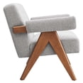 thumbnail image 4 of Modway Lyra Upholstered Modern Boucle Fabric Loveseat in Light Gray, 4 of 9