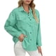thumbnail image 2 of Pntutb Mujer Cheque Estampado Delgado Solapa Botón Bolsillo Blazer Tops Blusa Abrigo Pntutb Pntutb-7180, 2 of 7
