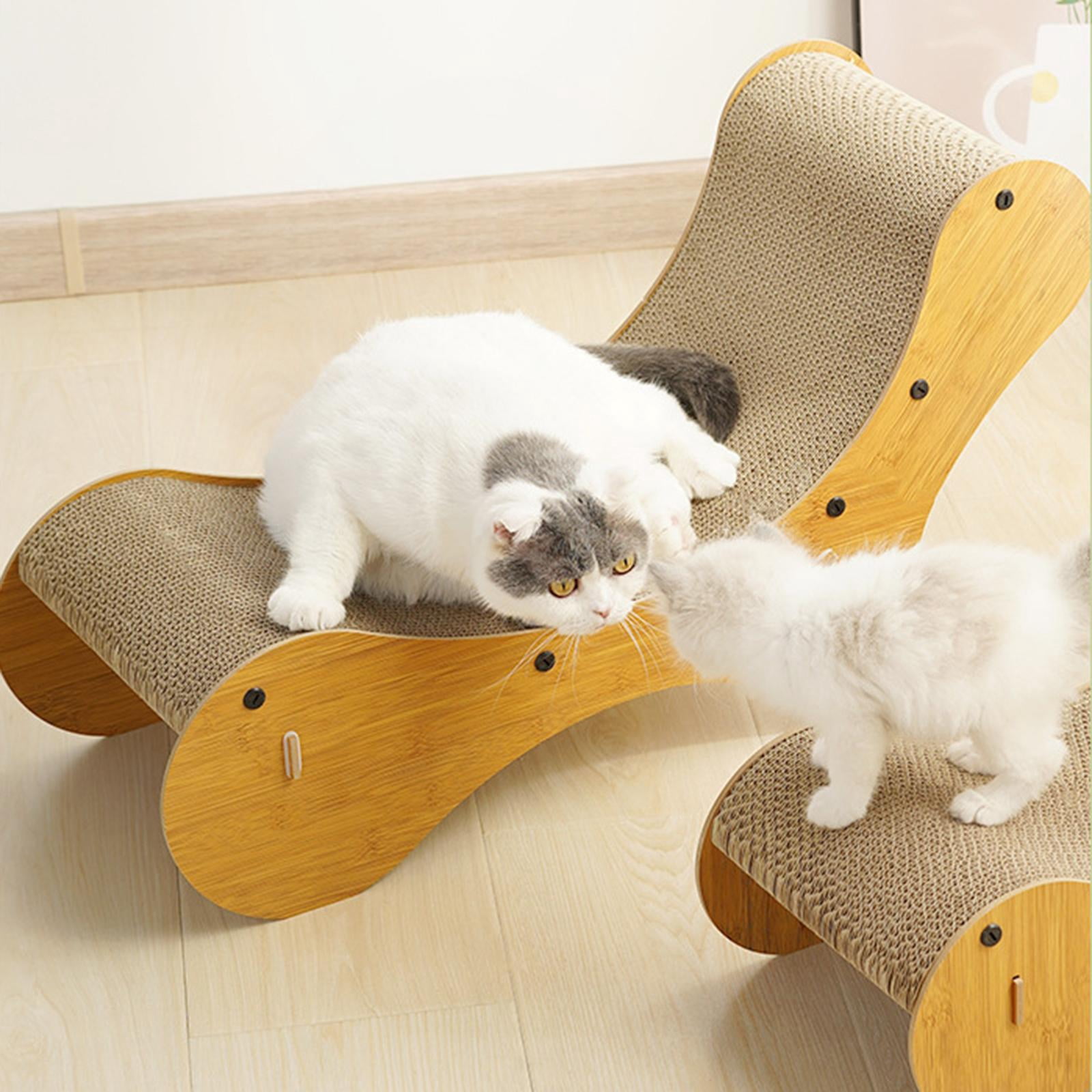 Cat Scratching Lounger Scratching Pad Couch Sleeping Sturdy Bed Nest Cat Scratcher Cardboard Sofa for Indoor Cats Gift Kitten Paws