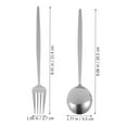 thumbnail image 2 of WHAMVOX Stainless Steel Steak Tableware Set Forks and Spoons Utensils for Dining and Kitchen Use, 2 of 8