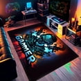 Gaming Rug Gamer Area Rug for Game Room, Game Carpet Rugs for Bedroom Living Room Boys, Video