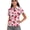 Cute Strawberry, variant on Garronmavis Women's Golf Shirt Zip Up Short Sleeve Tennis Shirts Collared Shirts Sports Workout Tops Womens Fruit Golf Shirt, Cute Strawberry, Size XS