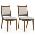 thumbnail image 1 of Gymax Chaise de Salle à Manger Moderne Lot de 2 Chaises de Cuisine Rembourrées avec Dossier et Siège Rembourrés, 1 of 9