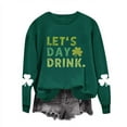thumbnail image 2 of Ruimatai Womens St. Patrick's Day Green Sweatshirts Long Sleeve Shamrock Graphic Shirts Casual Crew Neck Irish Pullover Tops, 2 of 6