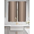 thumbnail image 4 of Bedroom Curtains 63 Inches length, Brown Ombre Window Treatment Curtain Drapes, Modern Gradient Abstract Art Rod Pocket Curtain Panels for Living Room Kitchen, 42"x63", 2 Panels, 4 of 7