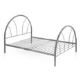 thumbnail image 4 of Hind Metal Platform Bed, Full, Silver, 4 of 6