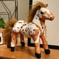 thumbnail image 5 of Eosunjian Horse Toy Plush Horse Toy 12 Realistic Stuffed Soft Cuddly Interactive Horse for Kids Lightweight Skin-friendly Ideal Playhouse Companion Collectible, 5 of 8