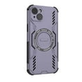 thumbnail image 2 of For iPhone 15 Magnetic Phone Case,Military-Grade Drop Protection,Compatible with Mag-Safe,Heavy Duty Tough Rugged Shockproof Dropproof Grip Armored Slim Phone Case Cover,Purple, 2 of 10