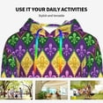 thumbnail image 4 of Haiem Mardi Gras4 for Women's Fashion Hoodies & Sweatshirts with Kangaroo Pocket,Hooded Sweatshirt with Eye-catching Drawstrings-Large, 4 of 7