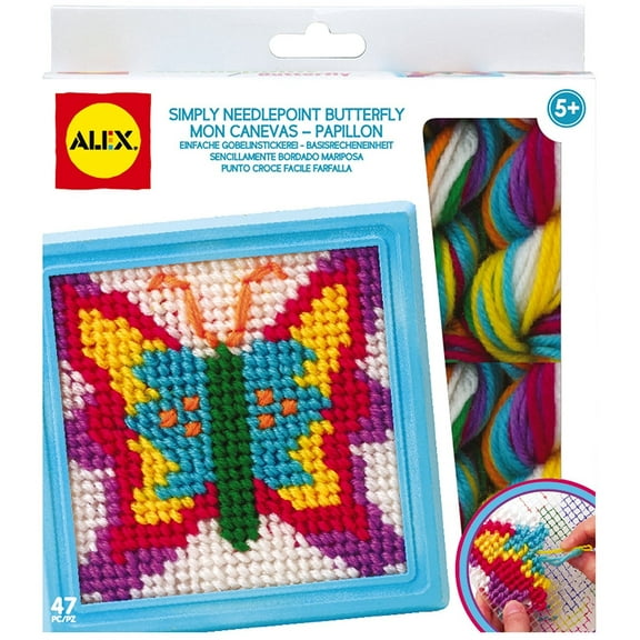 Alex Toys Simply Needlepoint Butterfly Craft Kit