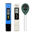 thumbnail image 1 of ZHAOCHENG Medidor de PH de 3 Piezas, Medidor TDS PPM, Comprobador de PH del Suelo, Kit Digital PH/EC, Medidor de PH Digital, TDS EC y Medidor de Temperatura 3 en 1, Comprobador de Humedad del Suelo pa, 1 of 5
