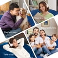 thumbnail image 4 of HARIPUL 3FT Bean Bag Chair with Memory Foam Filled, Large Stuffed Beanbag Chair Soft Sofa with Removeable Dutch Velvet Cover, Dark Blue, 4 of 7