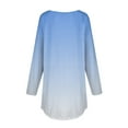thumbnail image 5 of kytmyeq Women's Loose Round Neck Gradient Print Long Sleeve T-Shirt Top Pullover, 5 of 6