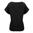 thumbnail image 5 of Yubnlvae Women's Casual Top - Perfect for Daily Wear, 2025 Women's Solid Color Zipper Shirt | Fashion Casual T-Shirt, Black, Xxl, 5 of 5