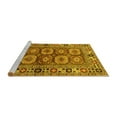 thumbnail image 2 of Ahgly Company Machine Washable Indoor Rectangle Oriental Yellow Industrial Area Rugs, 7' x 10', 2 of 4