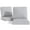 Light Grey, variant on Yeahumalia 2 Packs Outdoor Patio Deep Seat Cushions 23'' x 24'', Water and Fade Resistant, Beige